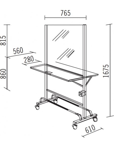 Kompakt mobilt frisørspejl S-cool