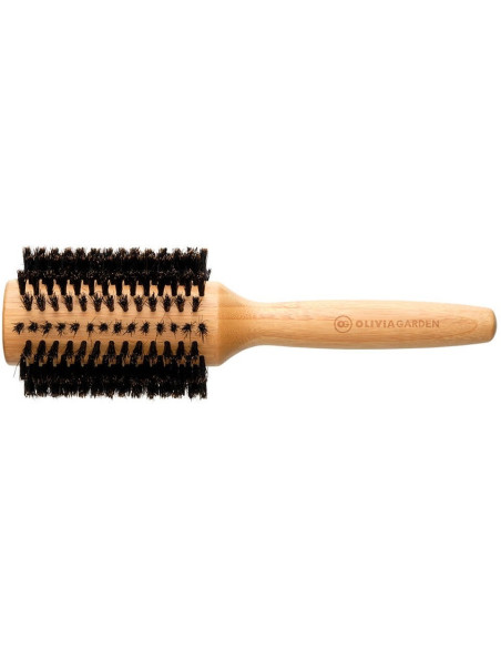 OLIVIA GARDEN Bamboo Touch Blowout hårbørste, vildsvinehår, antistatisk, Ø40