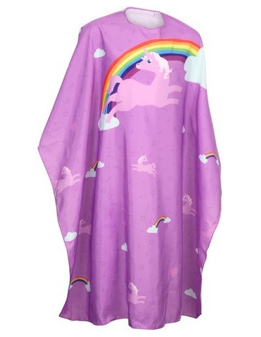 OLIVIA GARDEN Cape, children's, pink, with unicorn