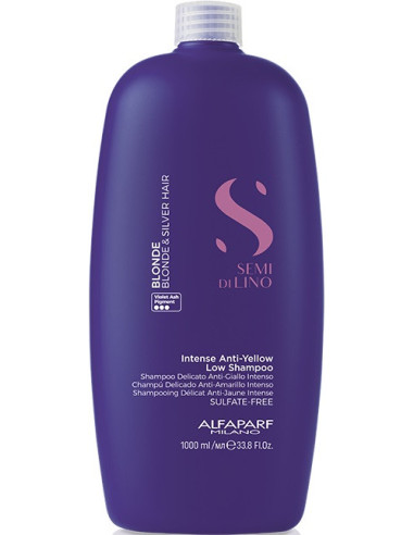 Semi Di Lino BLONDE Intense Anti-Yellow Low Shampoo for blond and grey hair 1000ml