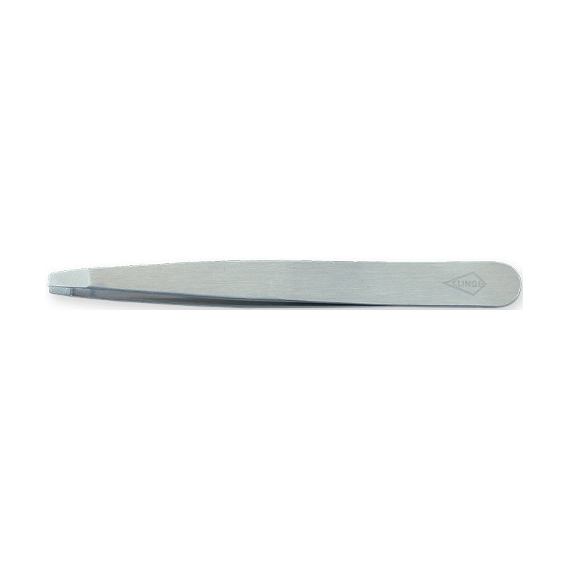 Eyebrows tweezers straight, stainless steel, 9.5cm