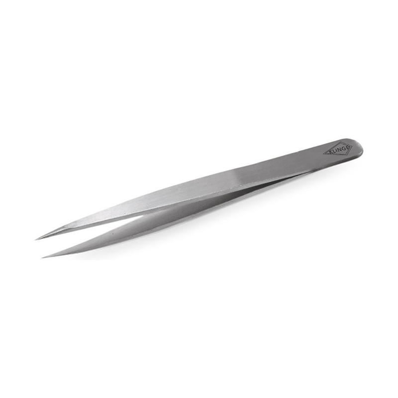 Eyebrows tweezers pointed in stainless steel, 9,5cm