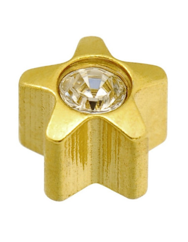 24 karat Z April Star-øreringe, par