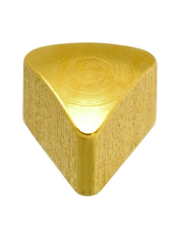 24ct Z trekantformede øreringe, par