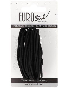 Rubber hair, black 25pcs