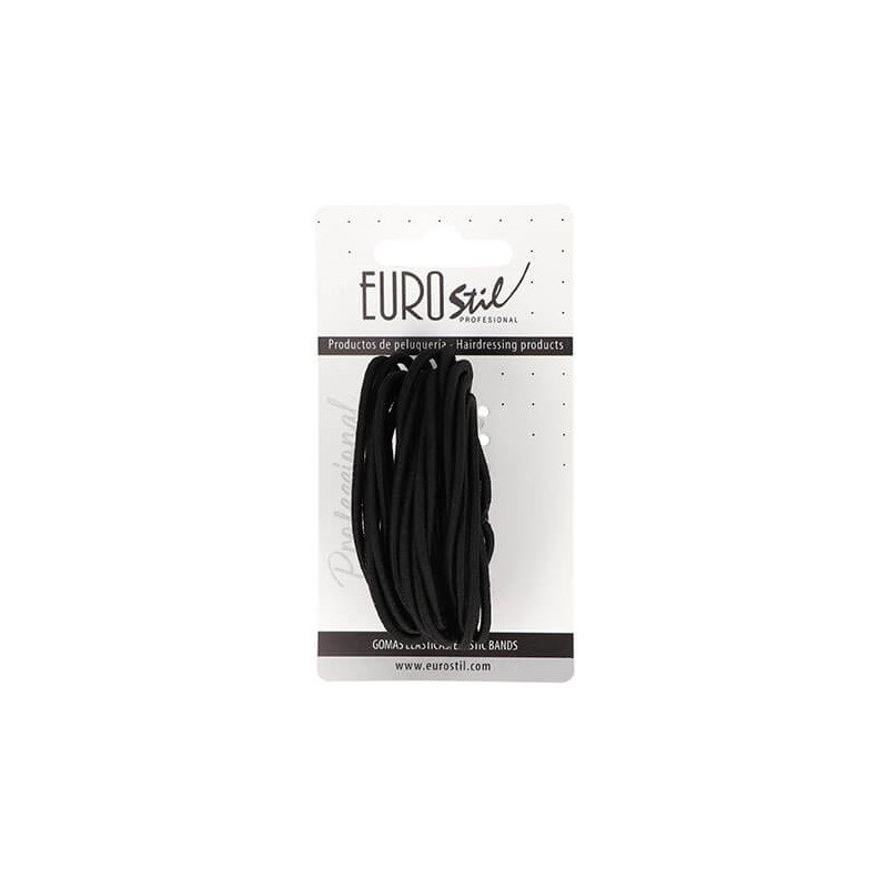 Rubber hair, black 25pcs