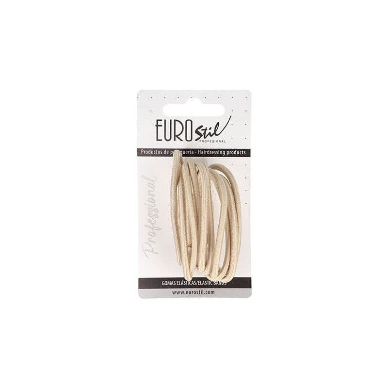 Rubber hair, thick, gold 10pcs