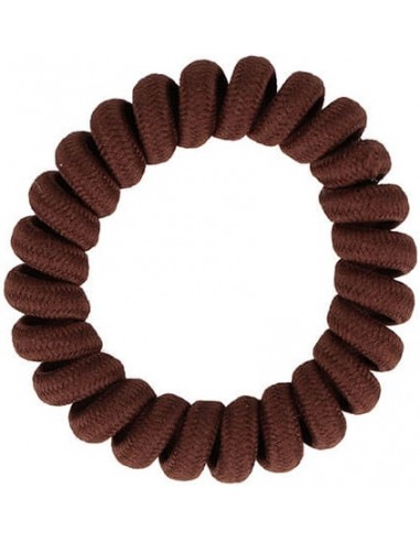 Hårelastikker, snoede, brune, 2 stk.