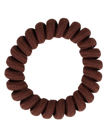 Hårelastikker, snoede, brune, 2 stk.