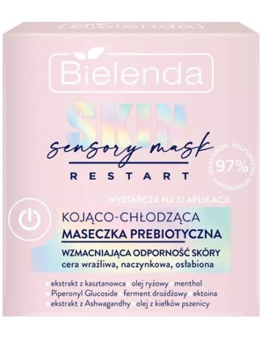 SKIN RESTART SENSORY Maska sejai prebiotiska, atvēsinoša-nostiprinoša 50ml