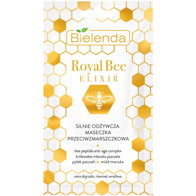 ROYAL BEE ELIXIR maska sejai, barojoša, krunciņu izlīdzinoša, 8g