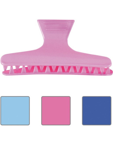 Klips, farvet-transparent, 12 stk.