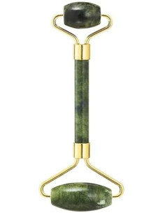 Green jade stone facial roller