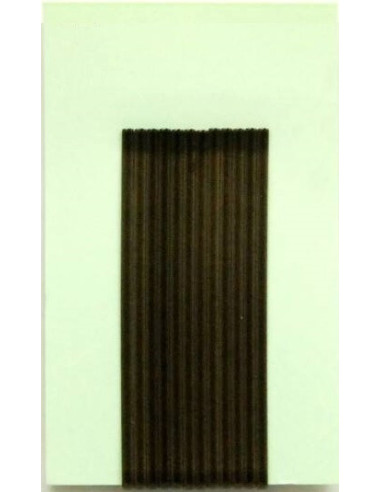 Hårspænder, glatte, 6 cm, brune, 12 stk.
