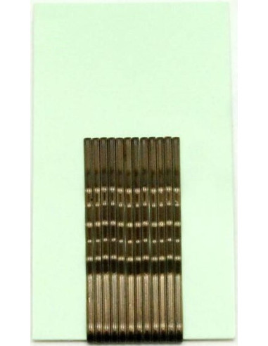 Hårspænder, bølgede, 5 cm, brune, 12...