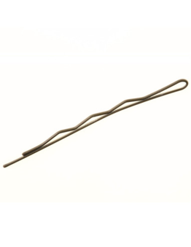 Hårspænder, bølgede, 7 cm, brune, 100...