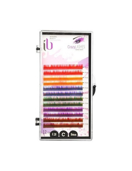 Farvede øjenvippeextensions D-0.15