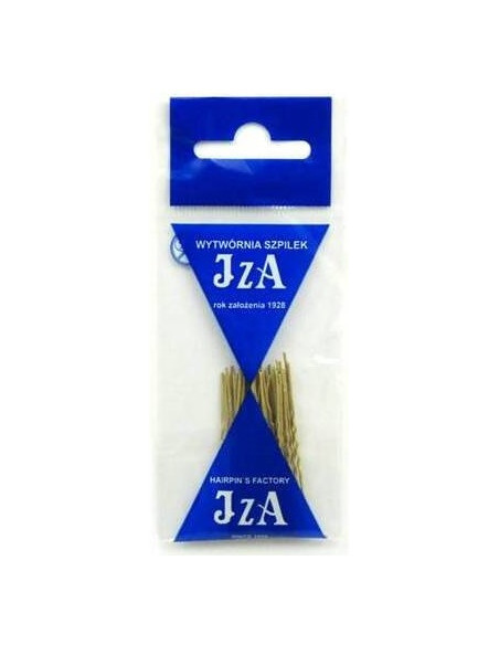 Hårnåle, bølgede, 45 mm, guld, 20 stk.