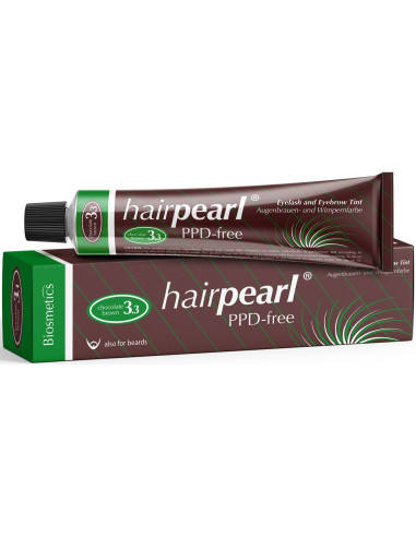 Hairpearl Skropstu un uzacu krāsa, bez PPD, Nr.3.3 – Šokolādes brūns, 20ml