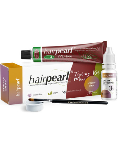 Hairpearl Tinting kit mini No 4, PPD free,  Cherry Choc