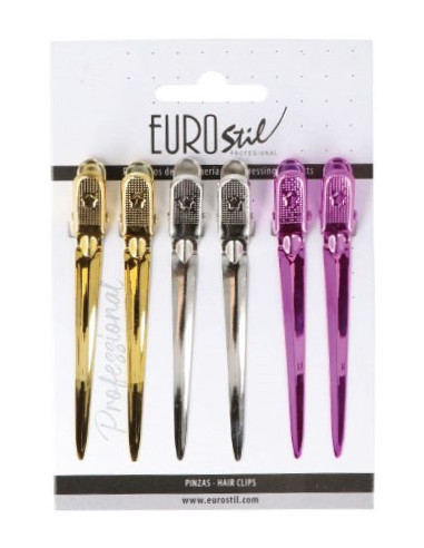 Klips, ænder, buede, farverige, 9 cm,...
