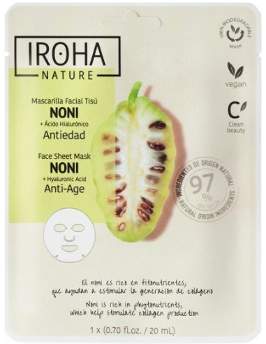 IROHA Anti-Age maska ar Indijas kazeni 20ml