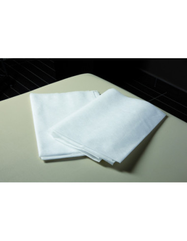 Bed sheet, non-woven material, white, 70x200 cm, 100 pcs.