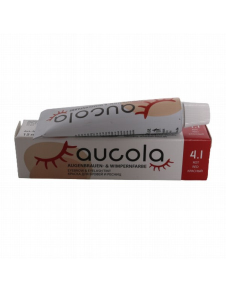 Aucola Uzacu, skropstu krāsa sarkana, 4.1 15ml