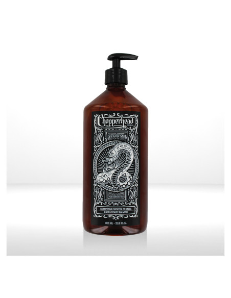 CHOPPERHEAD Shampoo til hår og skæg, fugtgivende, til sensitiv hud, 1000 ml
