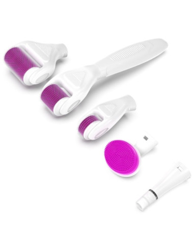 Derma roller microneedling-enhed, 6 i...