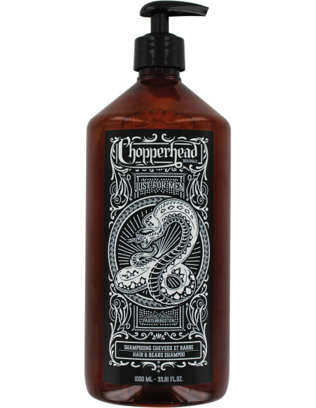CHOPPERHEAD Shampoo til hår og skæg, fugtgivende, til sensitiv hud, 1000 ml