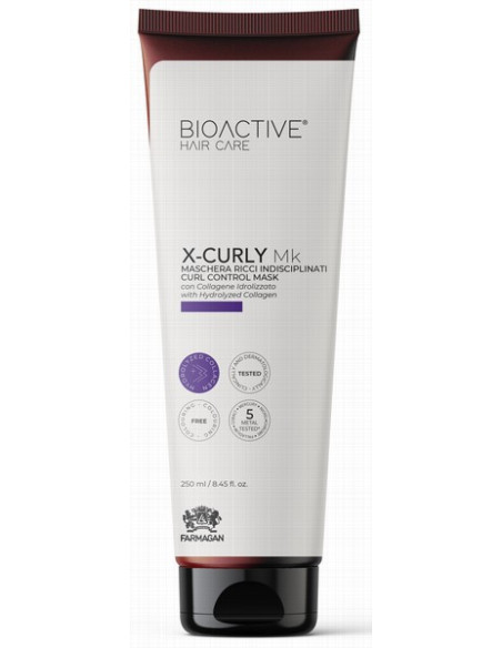 BIOACTIVE X-CURLY hårmaske til strukturering af krøllet hår 250 ml
