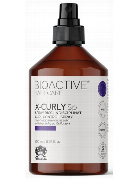 BIOACTIVE X-CURLY Spray til strukturering og kontrol af krøllet hår 200 ml