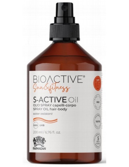 BIOAKTIV S-AKTIV Hår- og Kropsspray, Forebygger Foto-ældning 200ml