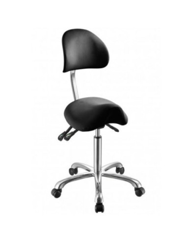 Masters sadelstol med 4 justeringer og ergonomisk ryglæn Noble, Sort