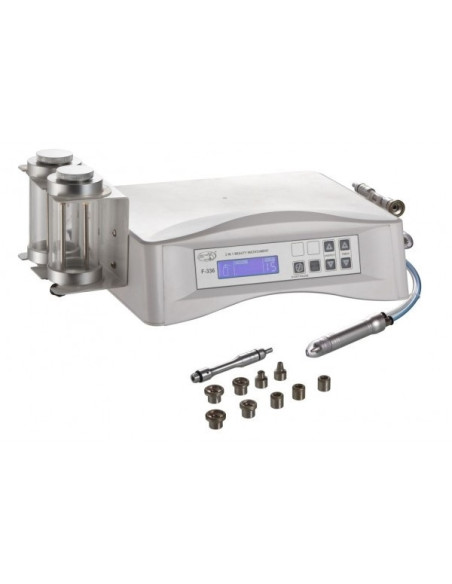 Kosmetologapparat med 2 funktioner - diamantdermabrasion og mikrokrystaldermabrasion