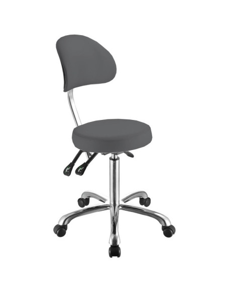 Håndværkerstol med 4 justeringsmekanismer og ergonomisk ryglæn Comfort, grå