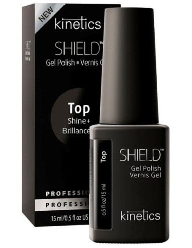 SHIELD Hema Free Shine+Top Coat želejlakas virsējais pārklājums 15ml