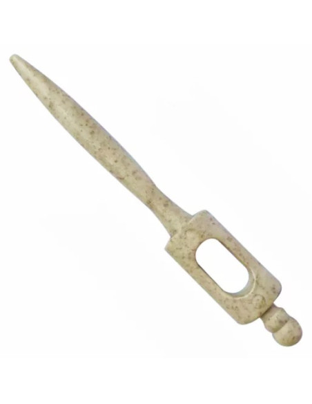 Rundbørste med keramisk belægning og spids til inddeling af håret, beige, Ø 25/41 mm – Organica