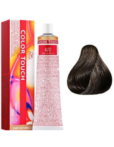 Color Touch PURE NATURALS 4/0 hair color 60ml