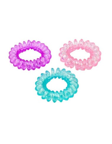 Twisted hair gums - mix color / 3pcs.