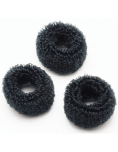 Hårbånd, stof, sort, 50 stk.