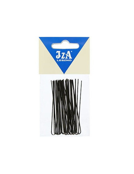 Hårnåle, glatte, 75 mm, sorte, 20 stk.