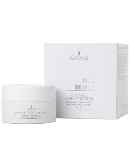 RE-WHITE AGE CONTROL Hudtone-aftencreme, anti-age SPF50 50ml