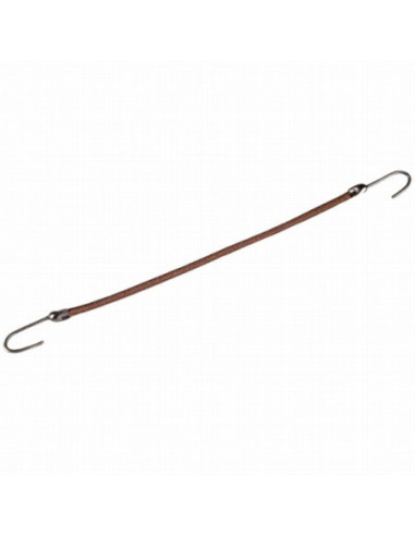 Ponytailholder with hooks - brown, 12 pcs.