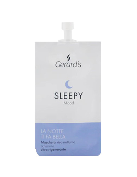 Gerard's SLEEPY MOOD fornyende natmaske til ansigtet med passionsfrugtolie og sheasmør til træt hud, 6 × 15 ml