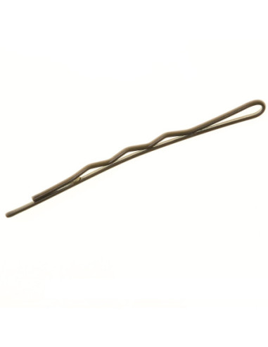 Hårspænder, bølgede, 5 cm, brune, 12...