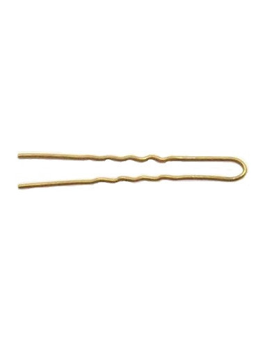 Hårnåle, bølgede, 75 mm, guld, 500 g