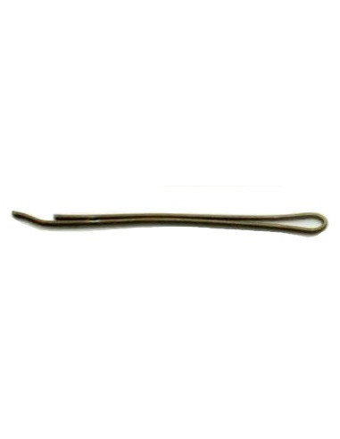 Hårspænder, glatte, 4 cm, brune, 100...