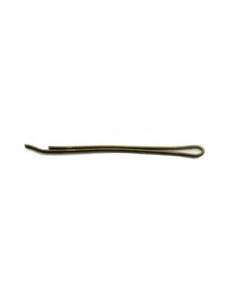 Hårspænder, glatte, 4 cm, brune, 100 stk.